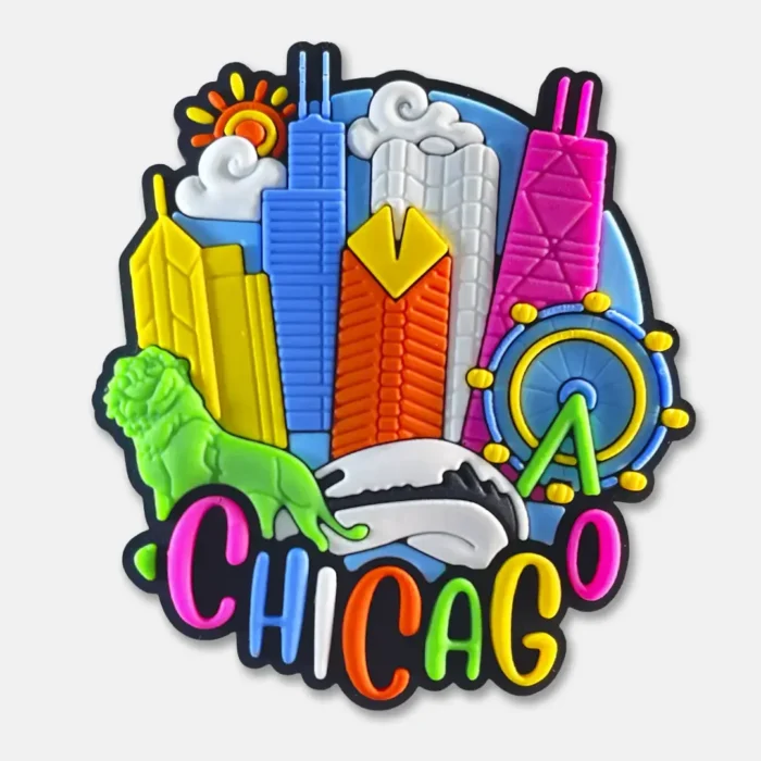 Chicago Magnet – Colorgift Refrigerator Souvenir Magnet